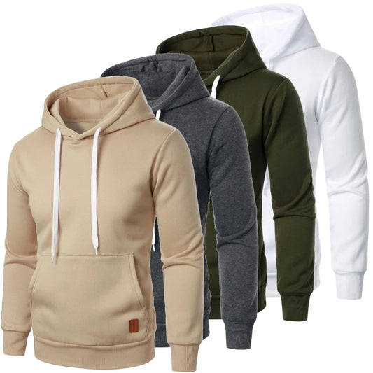 Herren Hoodie – Leichter Kapuzenpullover mit Kordelzug, Streetwear