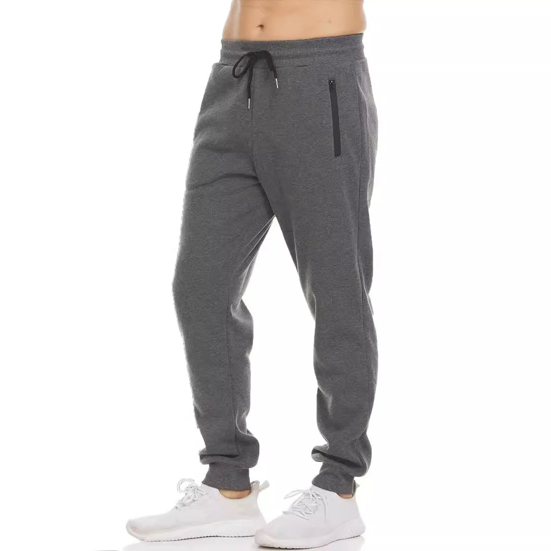 Herren Cargo Jogginghose – Streetwear Sweatpants mit Reißverschlusstaschen