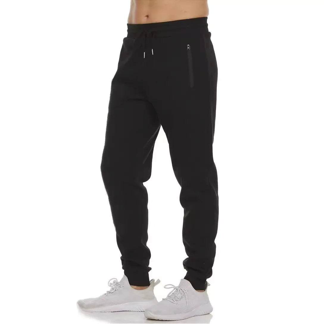 Herren Cargo Jogginghose – Streetwear Sweatpants mit Reißverschlusstaschen
