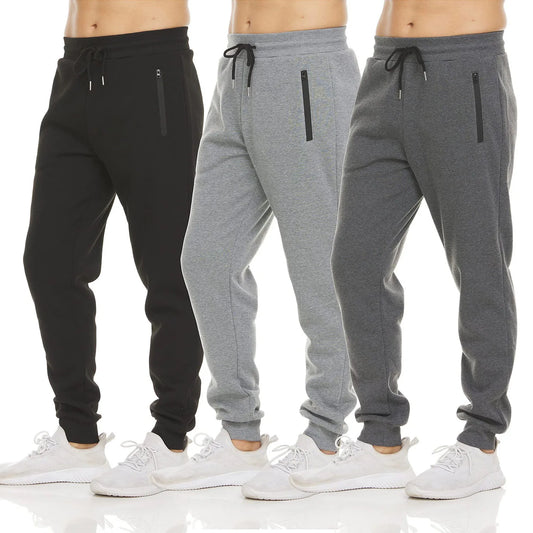Herren Cargo Jogginghose – Streetwear Sweatpants mit Reißverschlusstaschen