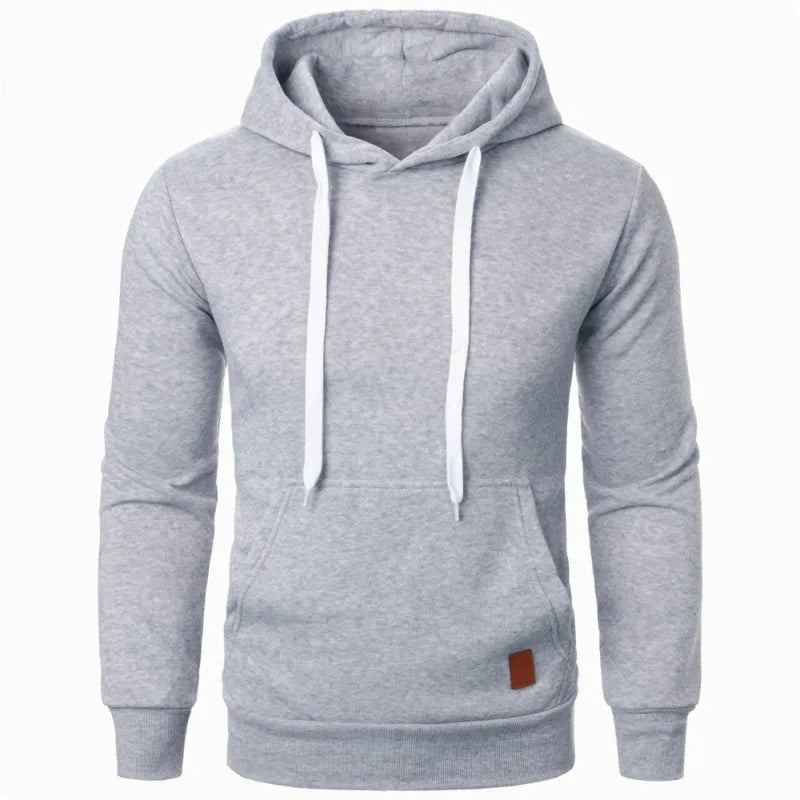 Herren Hoodie – Leichter Kapuzenpullover mit Kordelzug, Streetwear