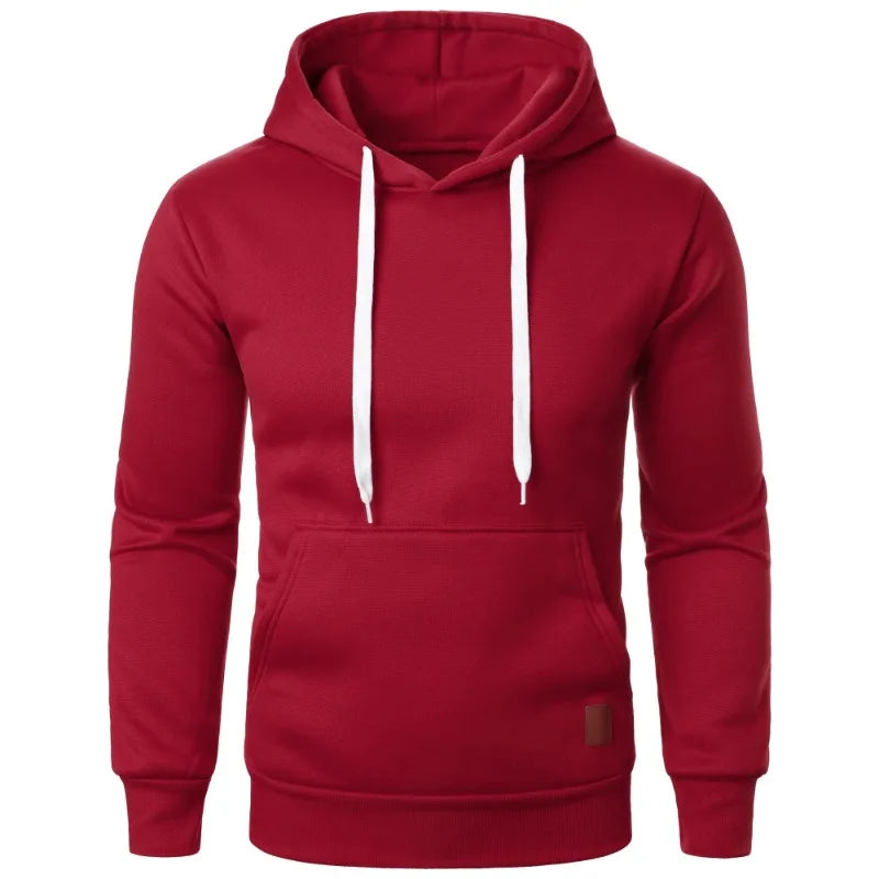 Herren Hoodie – Leichter Kapuzenpullover mit Kordelzug, Streetwear