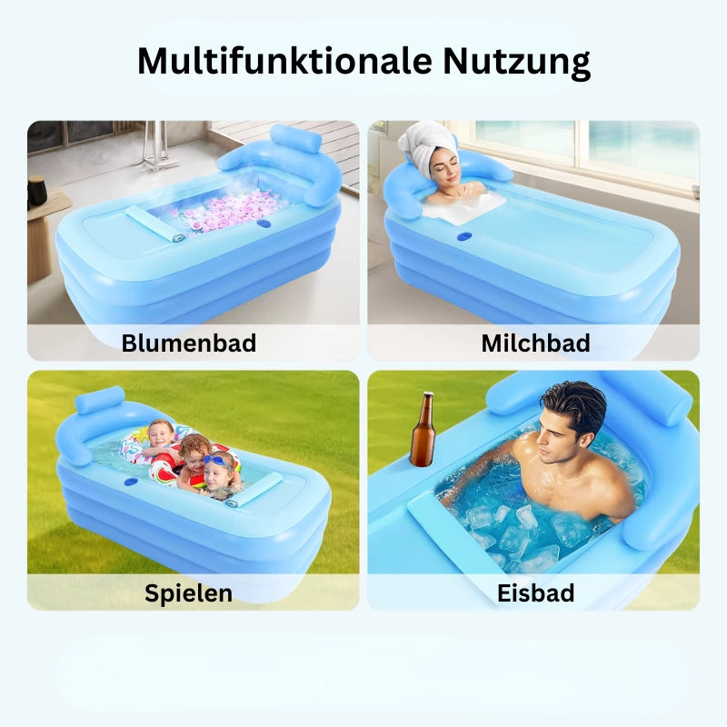 Multifunktionale Badewanne für Blumenbad, Milchbad, Eisbad oder als Planschbecken für Kinder.
