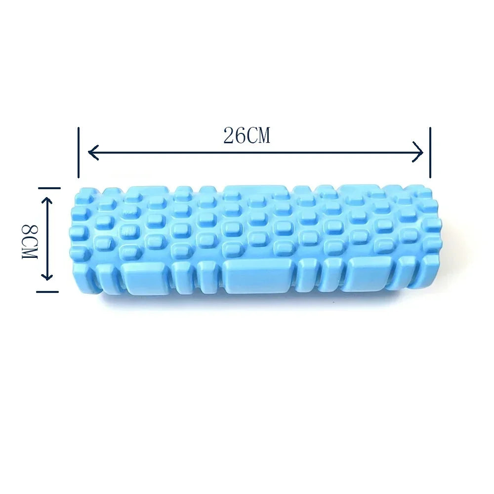 Maßgrafik der Foamroller-Massagerolle: 26 cm Länge und 8 cm Durchmesser.