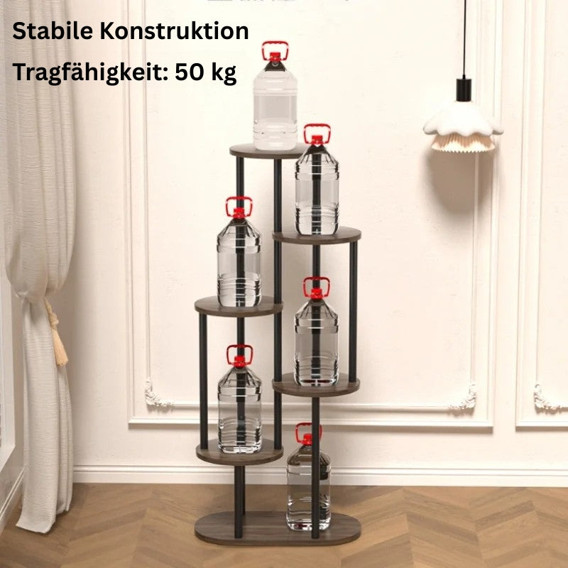 Stabiles Blumenregal mit einer Tragfähigkeit von bis zu 50 kg.
