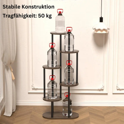 Stabiles Blumenregal mit einer Tragfähigkeit von bis zu 50 kg.