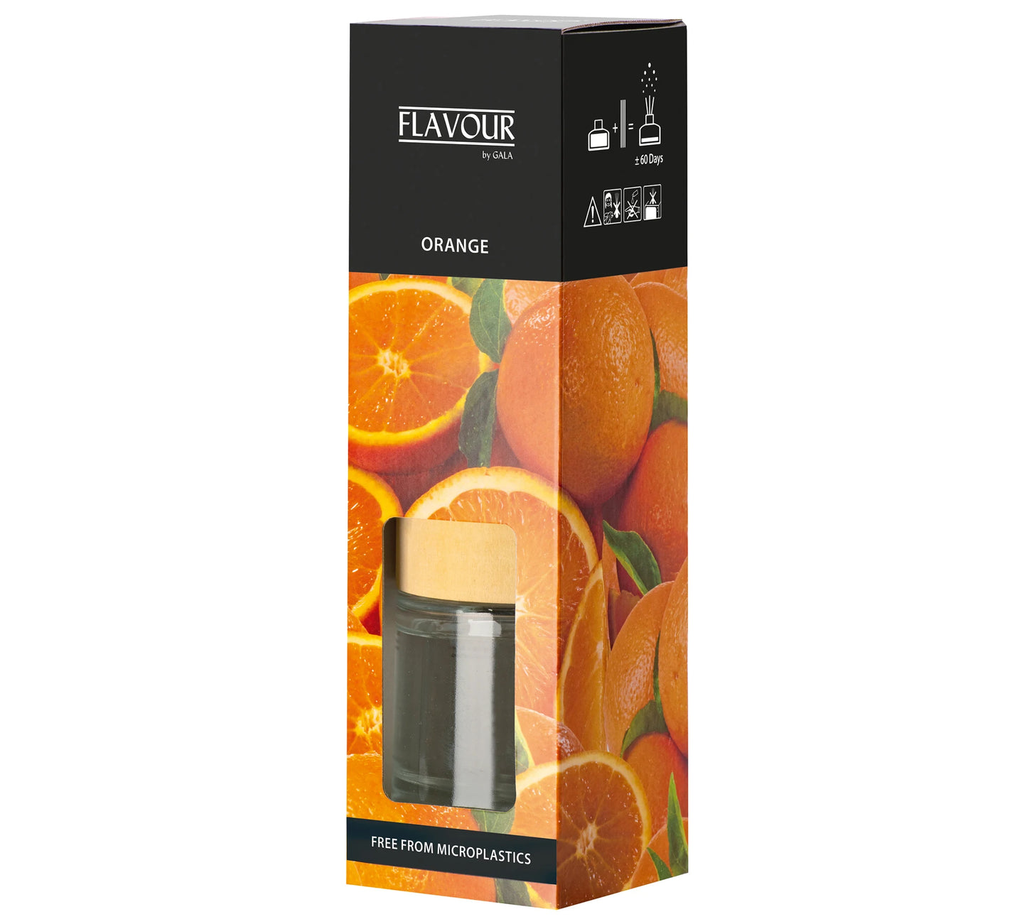 Raumduft Orange – frischer Zitrusduft mit fruchtigen Noten, 100 ml Diffuser